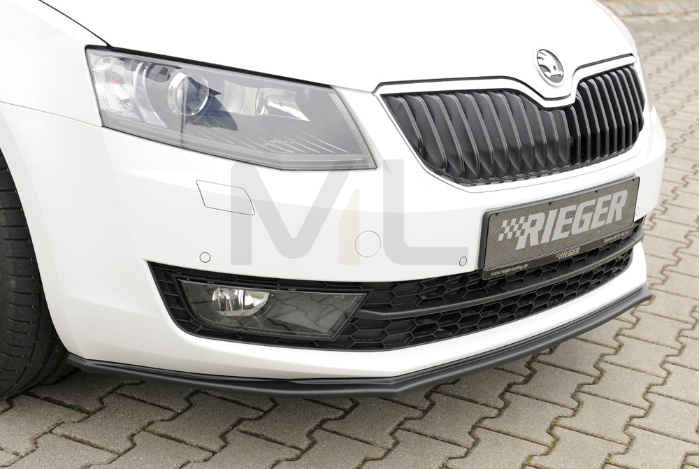 Rieger 00079017 Skoda 5E Octavia Front Splitter 5 | ML Performance UK Car Parts