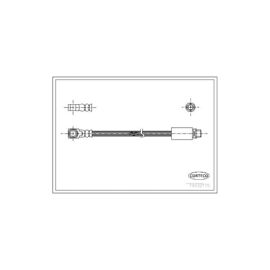 Corteco 19032175 Brake Hose For Ford Mondeo Mk2 Estate (Bnp) | ML Performance UK
