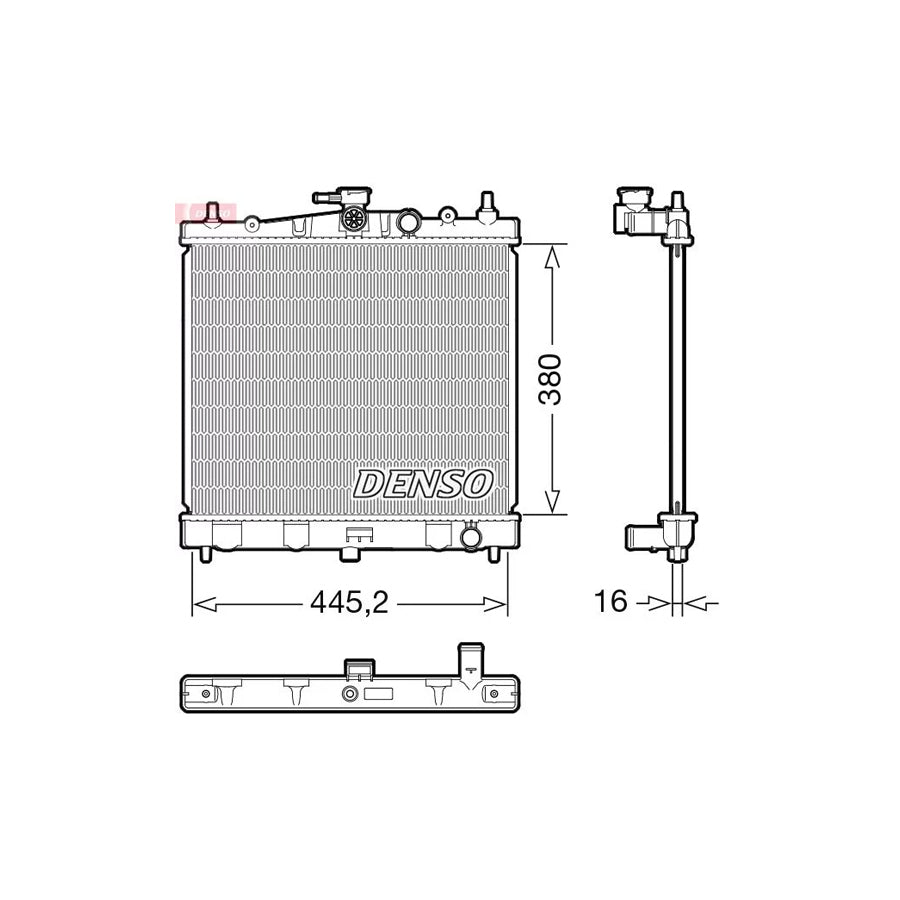 Denso DRM46067 Drm46067 Engine Radiator For Nissan Note I (E11, Ne11) | ML Performance UK