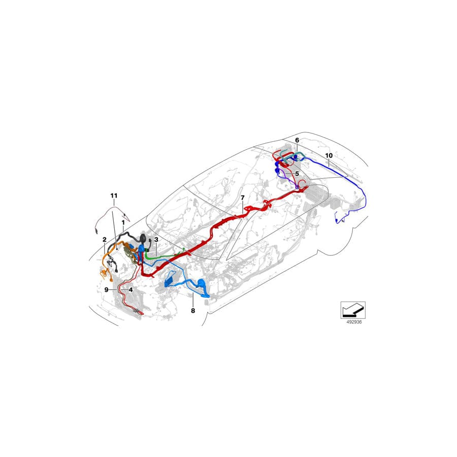 Genuine BMW 61119861065 G32 Rep. Wiring Harness For Electric Fan 400/ 600W (Inc. 630i, 630dX & 620dX) | ML Performance UK