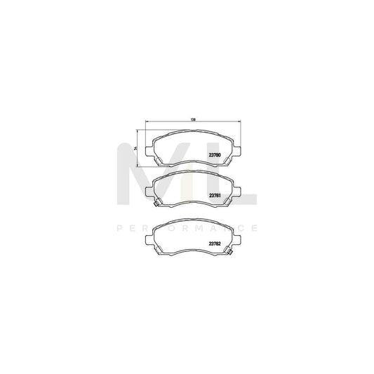 Brembo P 78 009 Brake Pad Set With Acoustic Wear Warning | ML Performance Car Parts