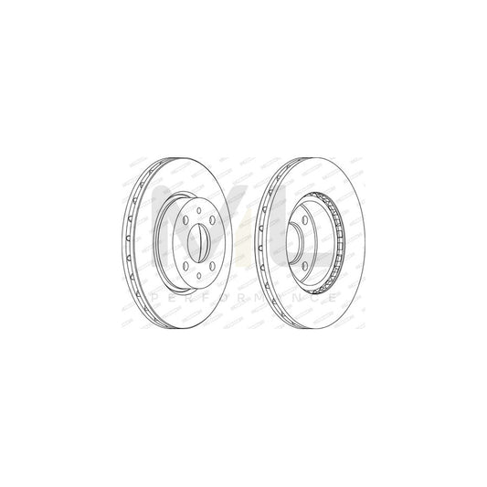 FERODO PREMIER DDF178 Brake Disc Vented, with bolts/screws | ML Performance Car Parts