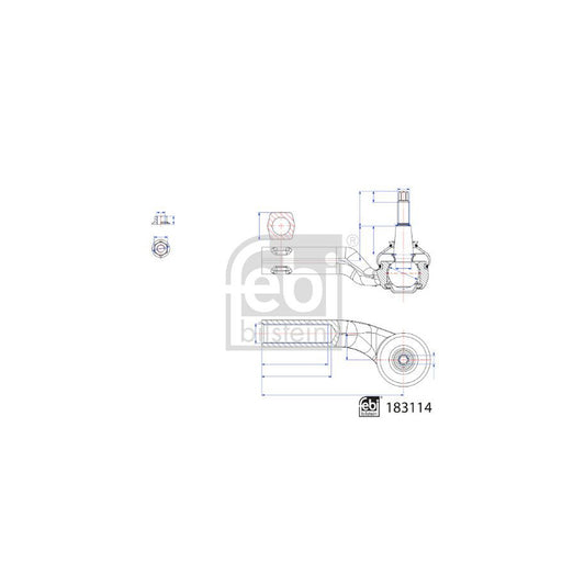 Febi Bilstein 183114 Track Rod End For Ford Focus