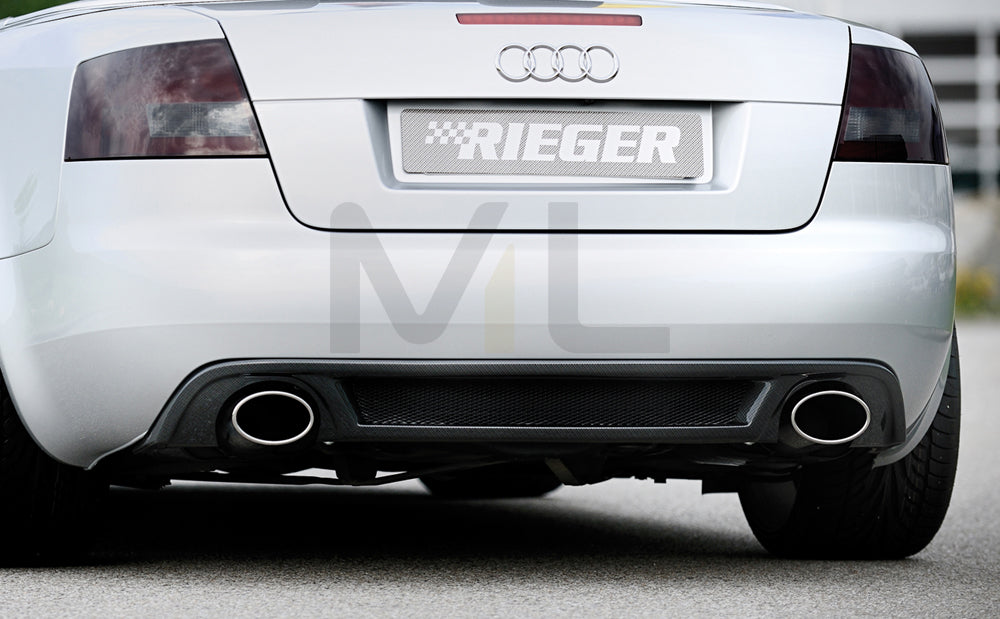 Rieger 00088076 Audi 8H A4 Rear Diffuser 2 | ML Performance UK Car Parts