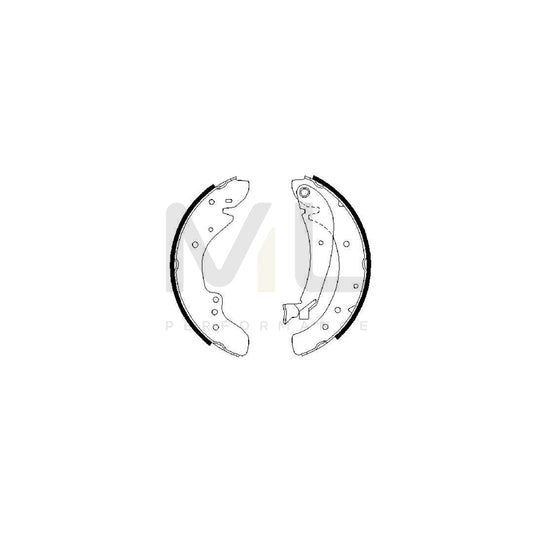 BOSCH 0 986 487 521 Brake Shoe Set | ML Performance Car Parts