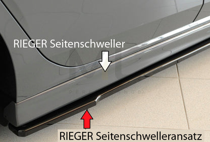 Rieger 00088212 SEAT, VW 5F Leon & Mk7 Mk8 Golf Side Skirt Splitter (Inc. Leon Cupra/FR & Mk7 Mk8 Golf GTD/GTE/GTI/R) 3 | ML Performance UK Car Parts