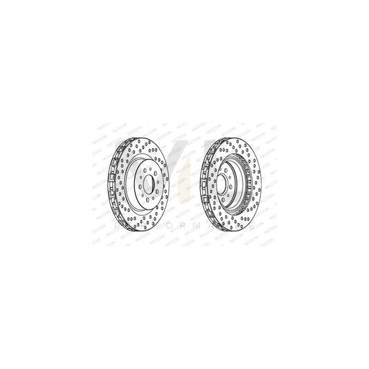 FERODO PREMIER DDF1074 Brake Disc Vented, without bolts/screws | ML Performance Car Parts