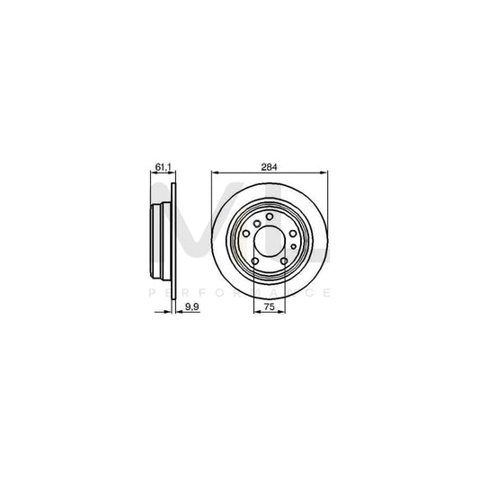 BOSCH 0 986 478 044 Brake Disc Solid, Oiled | ML Performance Car Parts