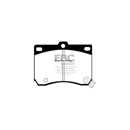 EBC DP4824R Mazda Yellowstuff Front Brake Pads - Akebono Caliper 2 | ML Performance UK Car Parts