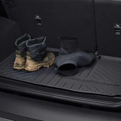 GENUINE FORD 2197235 ECOSPORT REAR RUBBER BOOT LINER LOADING MAT BLACK WITH LOGO 2017- ONWARDS | ML Performance UK