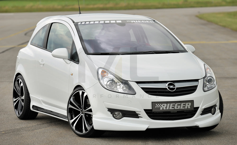 Rieger 00058940 Opel Corsa D Front Splitter 3 | ML Performance UK Car Parts