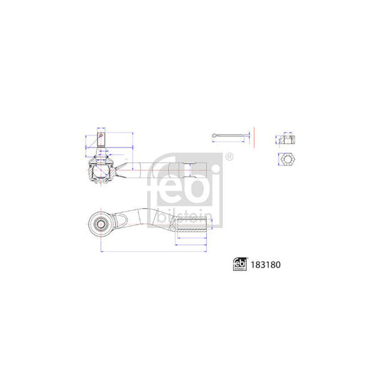 Febi Bilstein 183180 Track Rod End