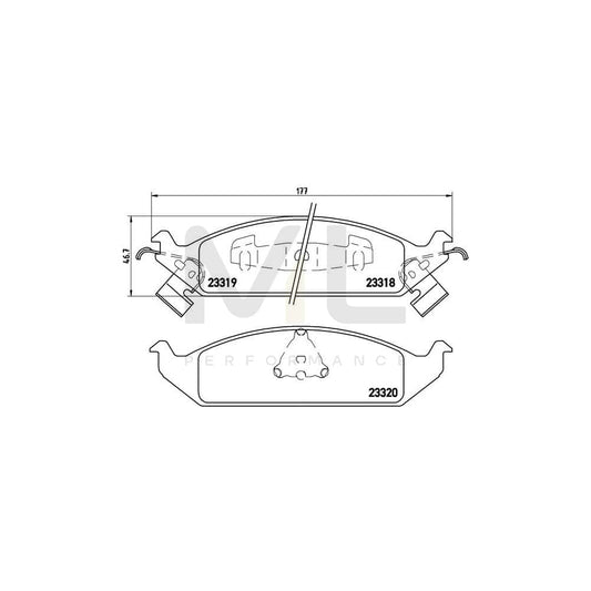 Brembo P 11 011 Brake Pad Set With Acoustic Wear Warning | ML Performance Car Parts