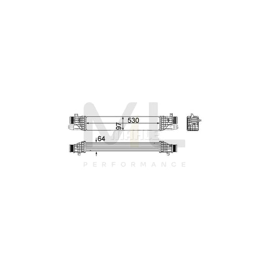 MAHLE ORIGINAL CI 257 000P Intercooler for ALFA ROMEO Giulietta Hatchback (940) | ML Performance Car Parts