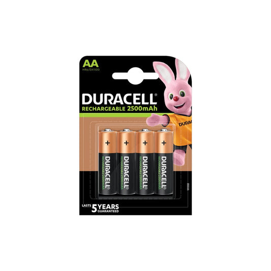  Duracell Rechargeable AA Batteries 2500 mAh| ML Performance UK Car Parts