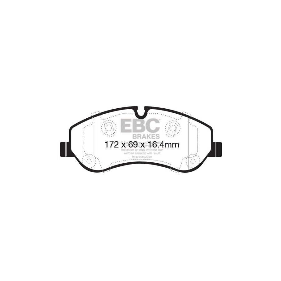 EBC DP42151R Ford Yellowstuff Front Brake Pads 2 | ML Performance UK Car Parts