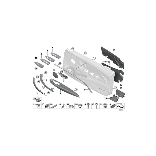 Genuine BMW 51418057708 F83 F82 Armrest In Leather, Front Right SCHWARZ (Inc. M4, M4 CS & M4 GTS) | ML Performance UK