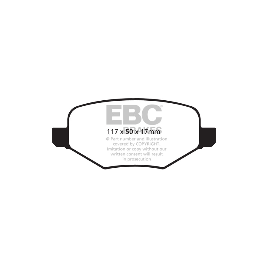EBC DP21826 Ford Greenstuff Rear Brake Pads (Inc. Edge & Flex) 2 | ML Performance UK Car Parts