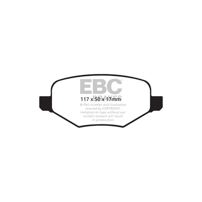 EBC DP21826 Ford Greenstuff Rear Brake Pads (Inc. Edge & Flex) 2 | ML Performance UK Car Parts