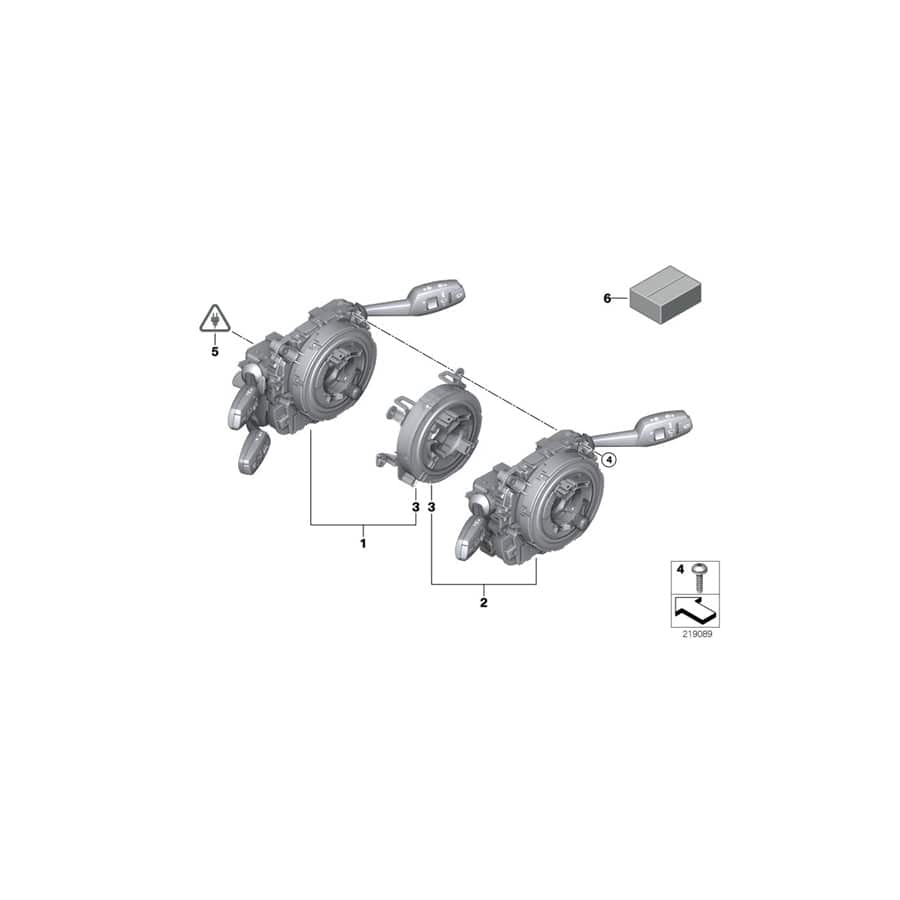 Genuine BMW 61319123059 E91 E91 Switch Unit Steering Column (Inc. 325i, 330xi & 330i) | ML Performance UK Car Parts