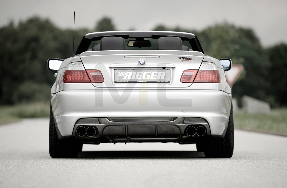 Rieger 00050248 BMW 3 Series E46 Rear Bumper 3 | ML Performance UK Car Parts