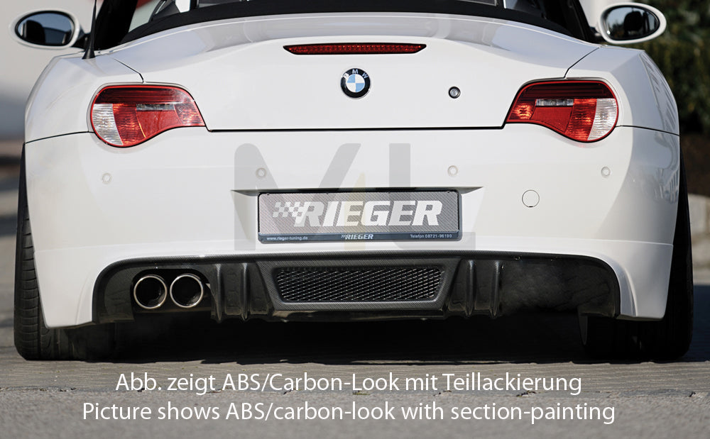 Rieger 00099856 BMW Z4 E85 Rear Diffuser 1 | ML Performance UK Car Parts