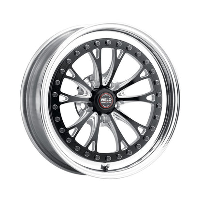 Weld 794B-510214 Vitesse Wheel 15x10 5x4.5 ET51 BS7.5 Black Center - Polished Shell