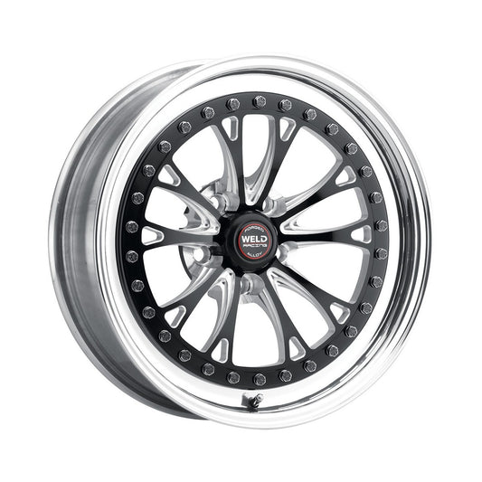 Weld 794B-510214 Vitesse Wheel 15x10 5x4.5 ET51 BS7.5 Black Center - Polished Shell