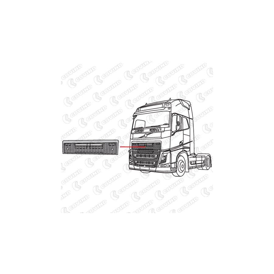 Covind 4Fh/145 Radiator Grille | ML Performance UK