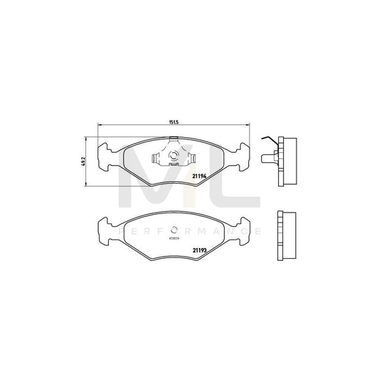 Brembo P 23 040 Brake Pad Set Excl. Wear Warning Contact | ML Performance Car Parts