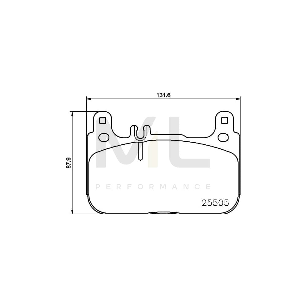 Hella 8DB 355 021-941 Brake Pad Set Suitable For Mercedes-Benz S-Class Saloon (W222, V222, X222) Prepared For Wear Indicator | ML Performance Car Parts