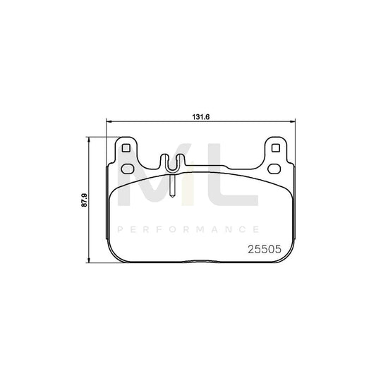 Hella 8DB 355 021-941 Brake Pad Set Suitable For Mercedes-Benz S-Class Saloon (W222, V222, X222) Prepared For Wear Indicator | ML Performance Car Parts