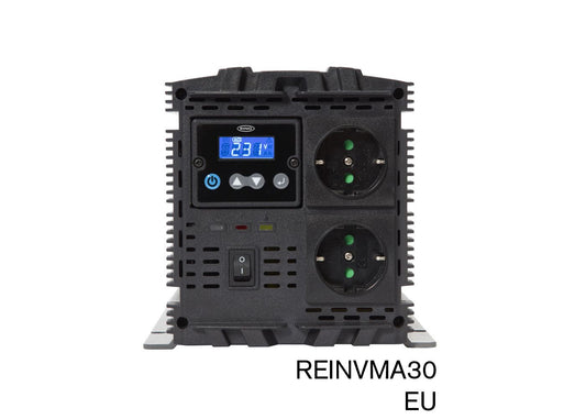 RING RINVMA30 12V DC to 230V AC, 3000W Modified Sine Wave Inverter (2 x UK Sockets) | ML Performance