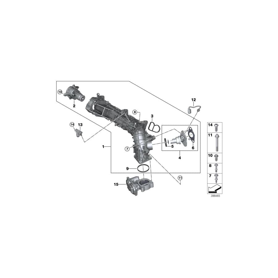 Genuine BMW 11618577082 Pipe (Inc. Cooper SD, Cooper SD ALL4 & Cooper D ALL4 1.6) | ML Performance UK Car Parts