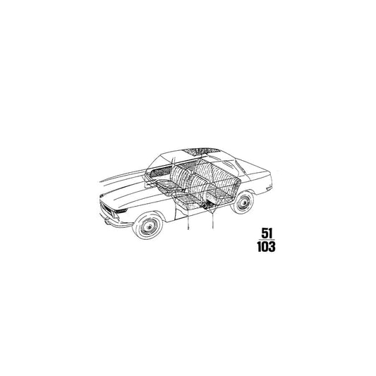 Genuine BMW 51921817041 E23 E24 E12 Upholstery Cloth VELOURS GRAU (Inc. 3.3Li, 2800Bav & 1502) | ML Performance UK Car Parts