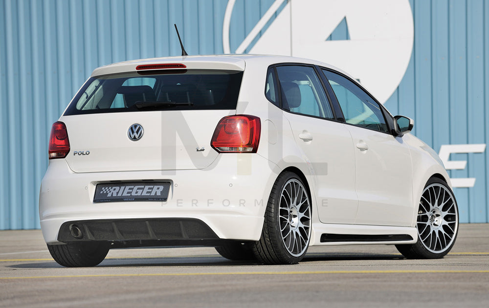 Rieger 00099795 VW 6R Polo Mk6 Rear Diffuser 2 | ML Performance UK Car Parts