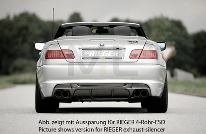 Rieger 00099824 BMW 3 Series E46 Rear Diffuser 3 | ML Performance UK Car Parts