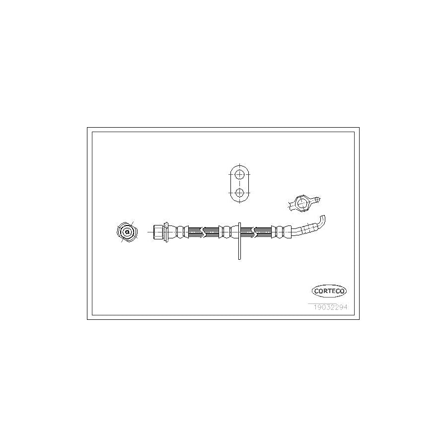 Corteco 19032294 Brake Hose For Toyota Corolla | ML Performance UK