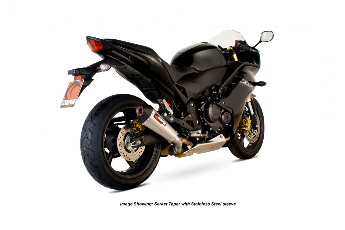 Scorpion RHA153CEO Honda CBR600 F Serket Taper Slip-On - Carbon Fibre Sleeve | ML Performance UK UK