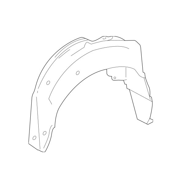 Genuine Lexus 65638-76011 CT Phase 1 N/S Rear Arch Liner