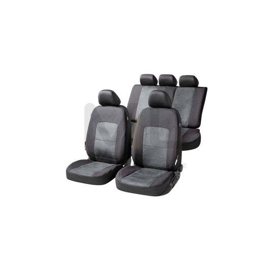 WALSER Ellington, ZIPP IT Premium 11865 Car seat cover Black/Grey, Polyester, Front and Rear | ML Performance Car Parts