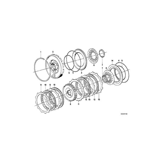 Genuine BMW 24231209824 E23 E24 E34 Outer Disc 1,60 (Inc. 745i, 735i & 535i) | ML Performance UK Car Parts