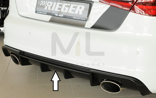 Rieger 00056806 Audi 8V Rear Diffuser (A3 & S3) 1 | ML Performance UK Car Parts