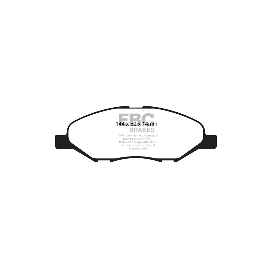 EBC DP21832 Nissan Greenstuff Front Brake Pads (Inc. Cube & Tiida) 2 | ML Performance UK Car Parts