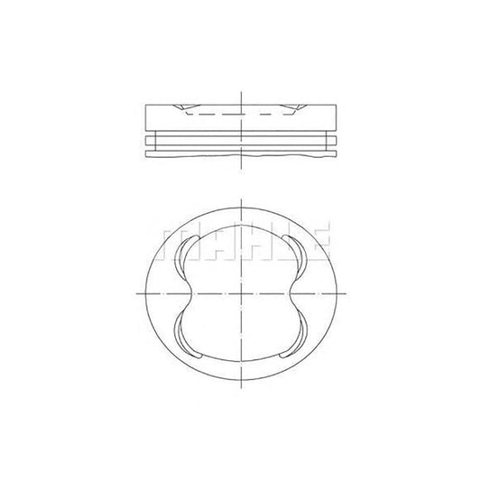 MAHLE ORIGINAL 607 45 00 Piston 86 mm, with piston rings | ML Performance Car Parts