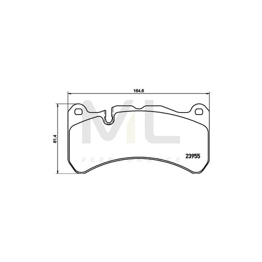 Hella 8DB 355 019-521 Brake Pad Set Prepared For Wear Indicator | ML Performance Car Parts