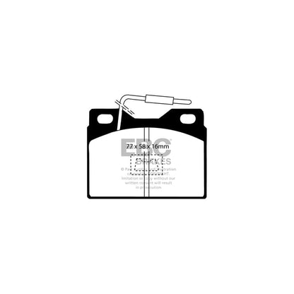 EBC PDKF1547 Peugeot 104 Ultimax Front Brake Pad & Plain Disc Kit 2 | ML Performance UK Car Parts