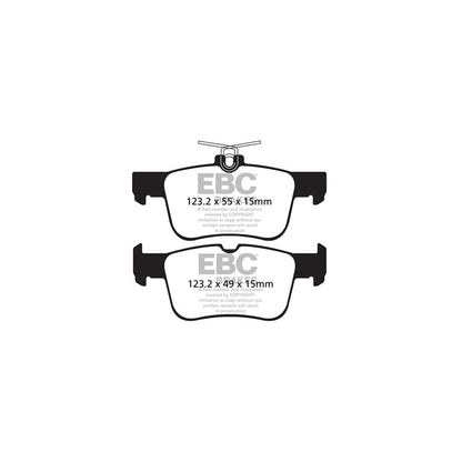 EBC DP42160R Ford Mondeo Yellowstuff Rear Brake Pads - ATE Caliper 2 | ML Performance UK Car Parts