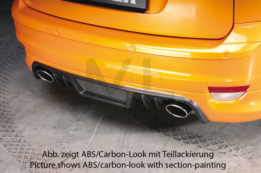 Rieger 00034138 Ford Focus 2 Rear Diffuser 4 | ML Performance UK Car Parts