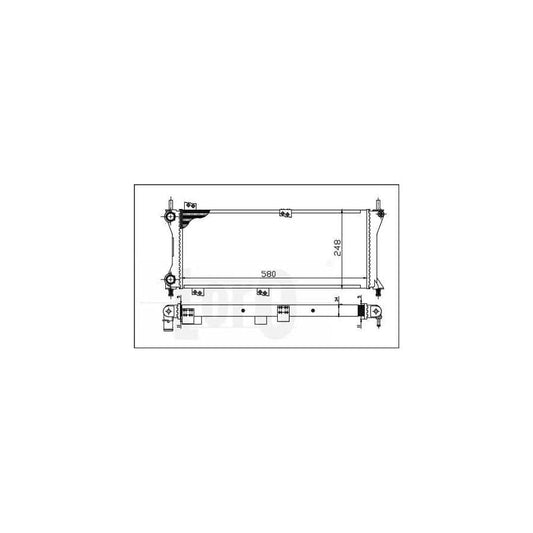 Abakus 0160170045 Engine Radiator For Fiat Panda I Hatchback (141) | ML Performance UK
